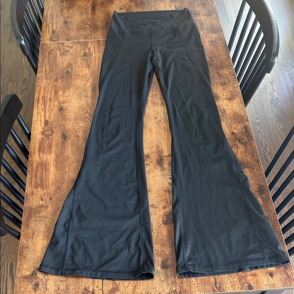 SHEIN Black flared leggings